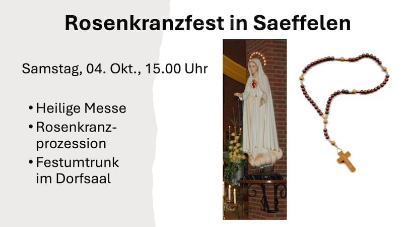 Rosenkranzfest in Saeffelen