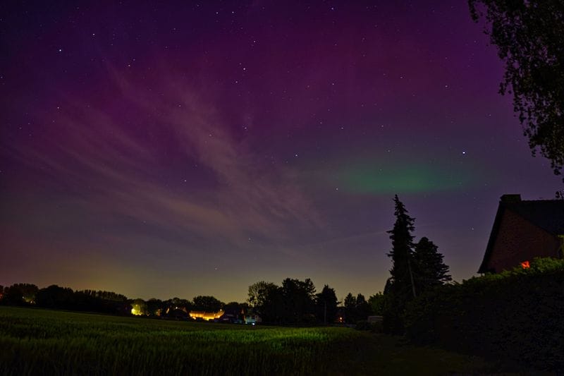 Extremer Sonnensturm lässt den Selfkanthimmel leuchten