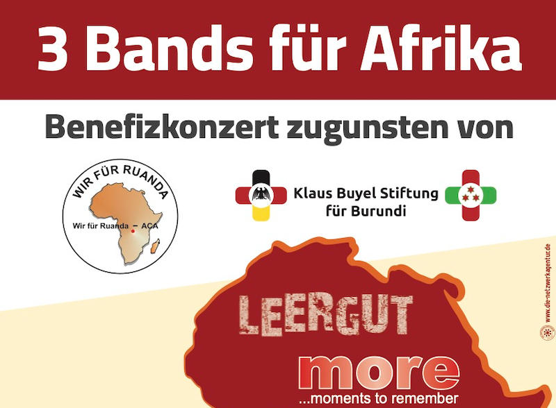 Drei Bands „rocken“ für Burundi und Ruanda