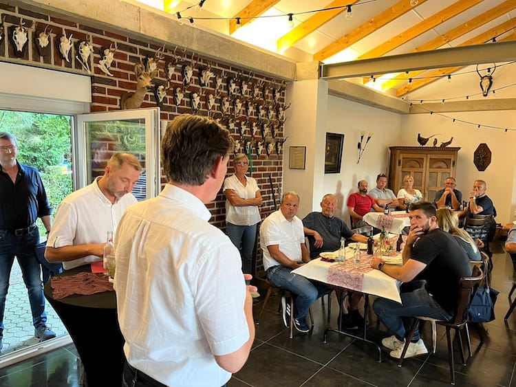 Grillabend Gewerbeverband Selfkant mit BGM Norbert Reyans als Gast