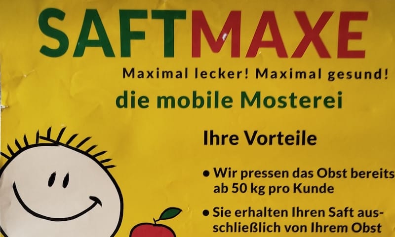 Saftmaxe und Nabu-Selfkant laden zum Obstversaften - jetzt anmelden
