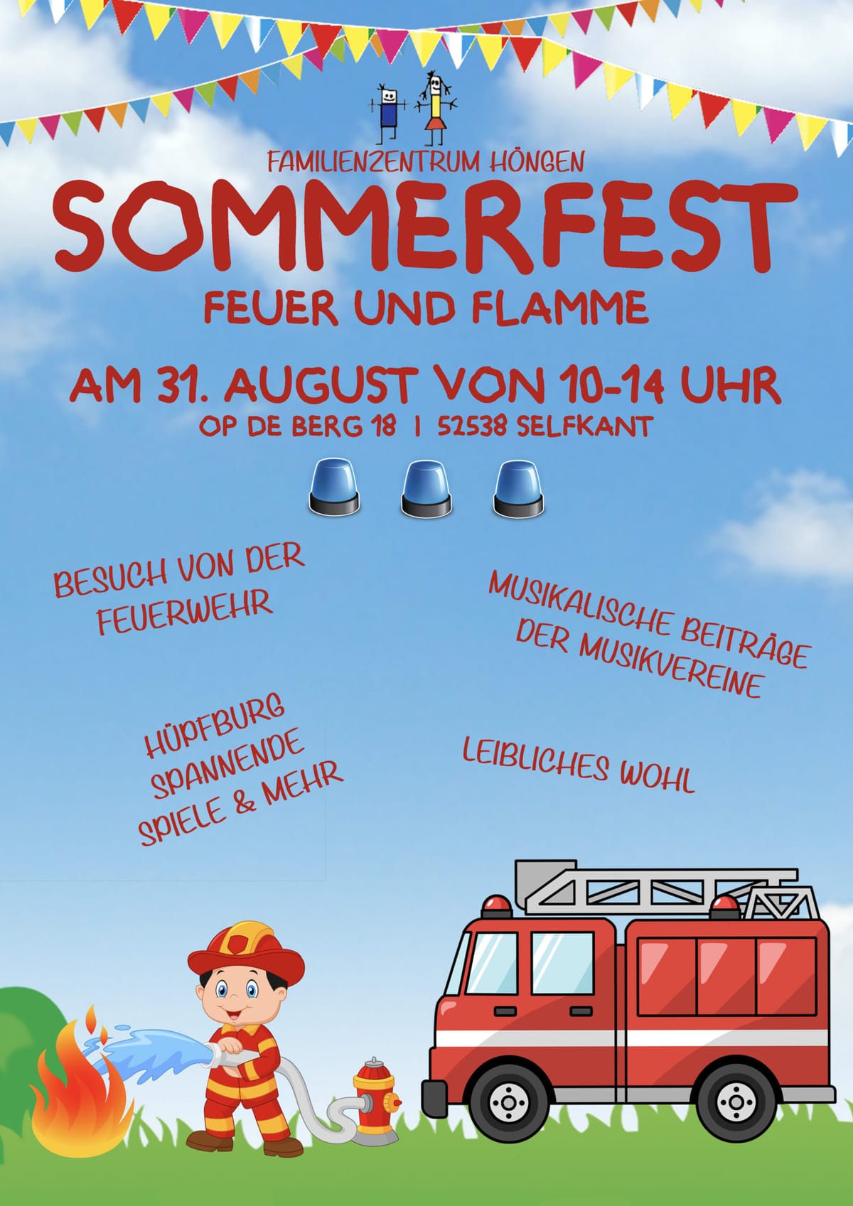 Sommerfest „Feuer und Flamme" des Familienzentrums St. Lambertus Höngen