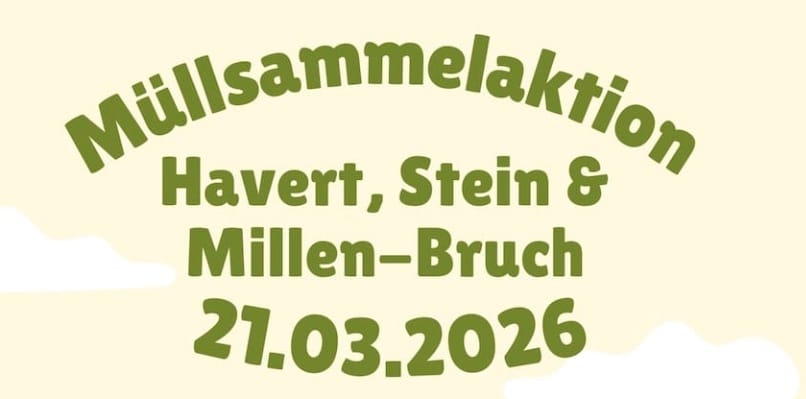 Müllsammelaktion in Havert, Stein und Millen-Bruch