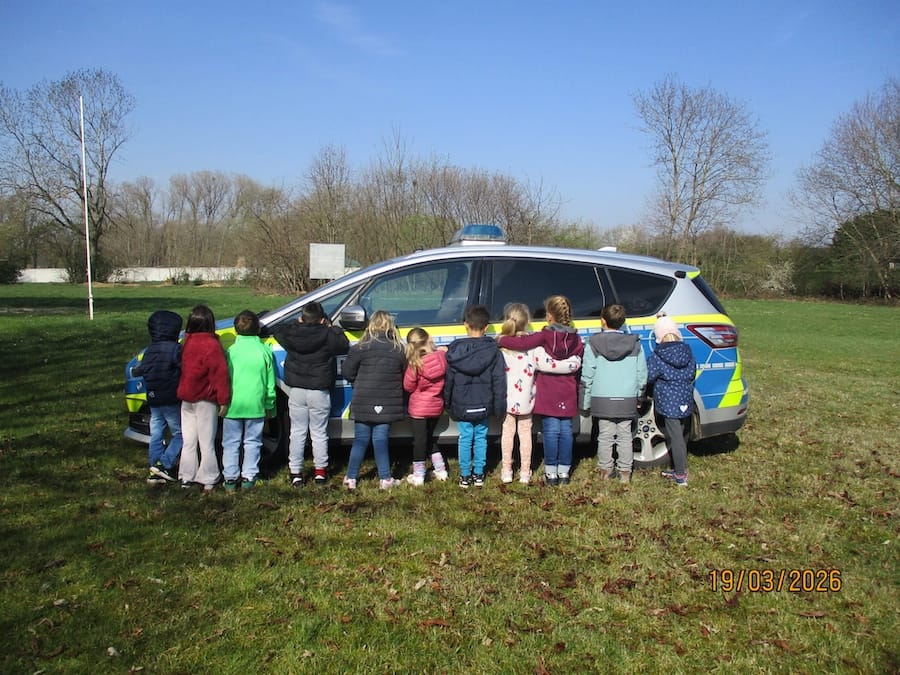 Die Polizei zu Besuch im Kindergarten Sonnenstrahl
