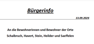 Bürgerinfo zum Thema Windkraft