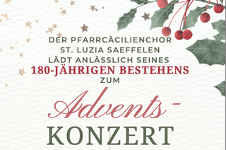 Adventskonzert zum 180-jährigen Jubiläum St. Luzia Saeffelen