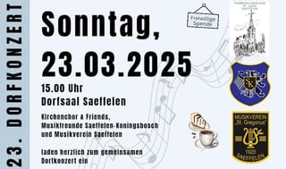 Musik liegt in der Luft - 23. Dorfkonzert in Saeffelen