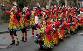 Morgentlicher Umzug in Höngen