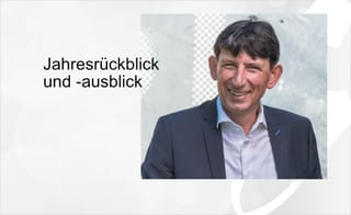 Jahresrückblick und Ausblick von Bürgermeister Norbert Reyans
