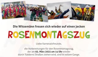 Die Witsemänn freuen sich wieder auf einen jecken Rosenmontagszug!