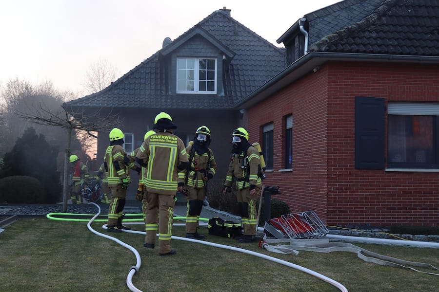 Küchenbrand in Einfamilienhaus