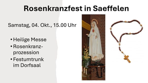 Rosenkranzfest in Saeffelen