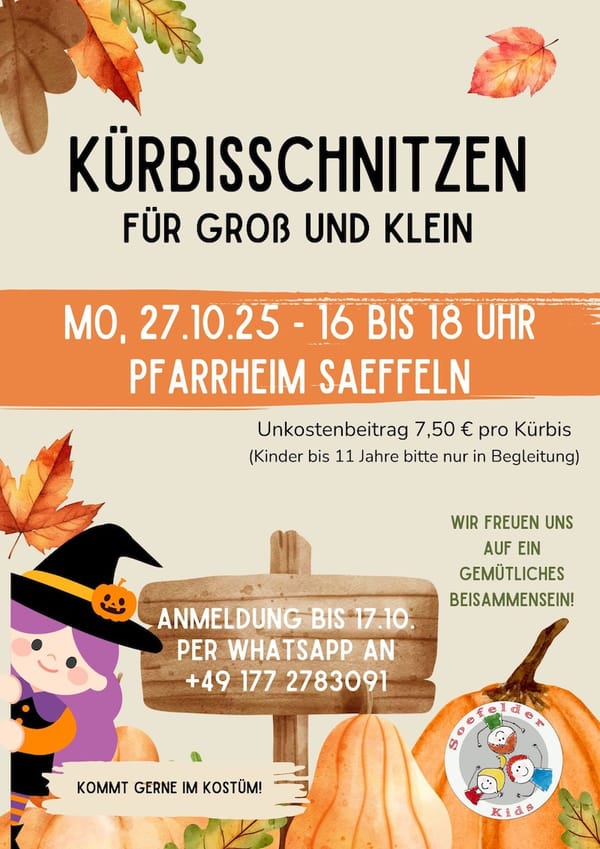 Kürbisschnitzen in Saeffelen