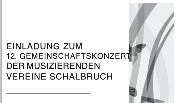 12. Gemeinschaftskonzert in Schalbruch