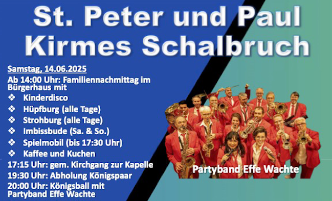 St. Peter und Paul Kirmes in Schalbruch