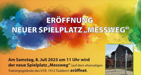 Eröffnung Neuer Spielplatz "Messweg"