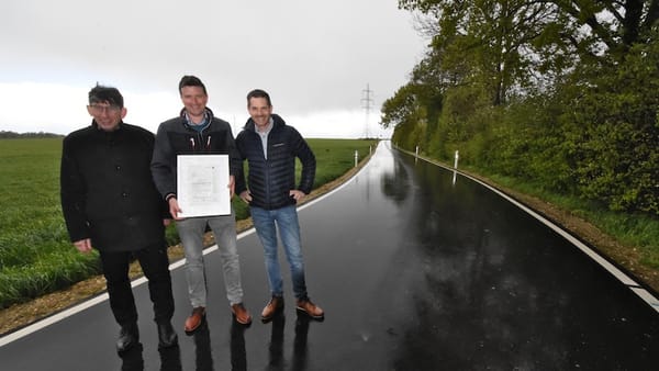 Gemeindeverbindungsstraße zwischen Gemeinden Gangelt und Selfkant grundhaft mit kollektiven Fördermitteln erneuert