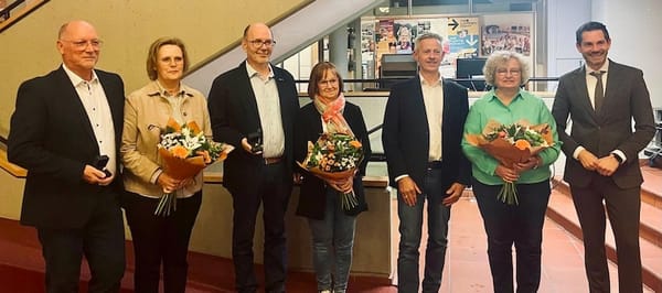 Verleihung von Ehrenringen an langjährige Ratsmitglieder