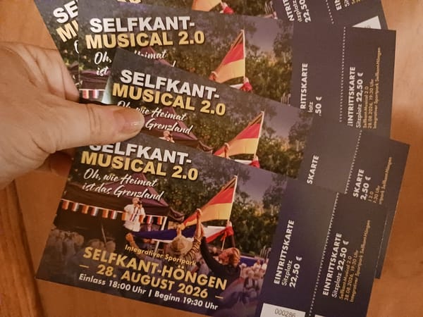 Die Eintrittskarten sind da