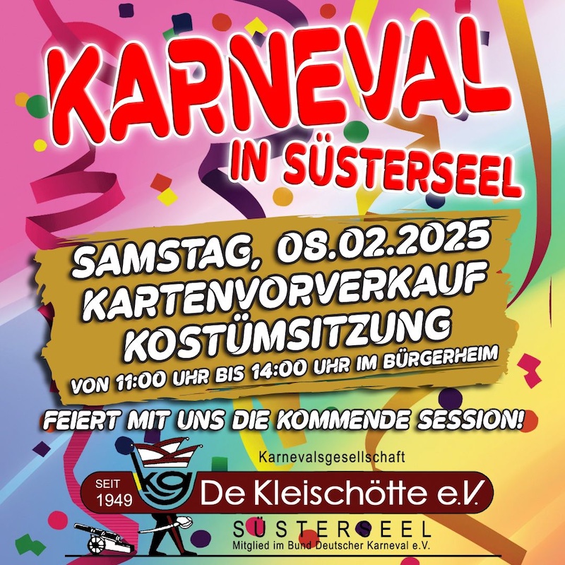 Kostümsitzung KG de Kleischötte