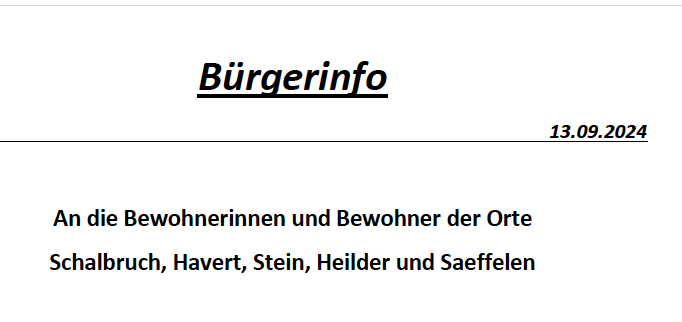 Bürgerinfo zum Thema Windkraft