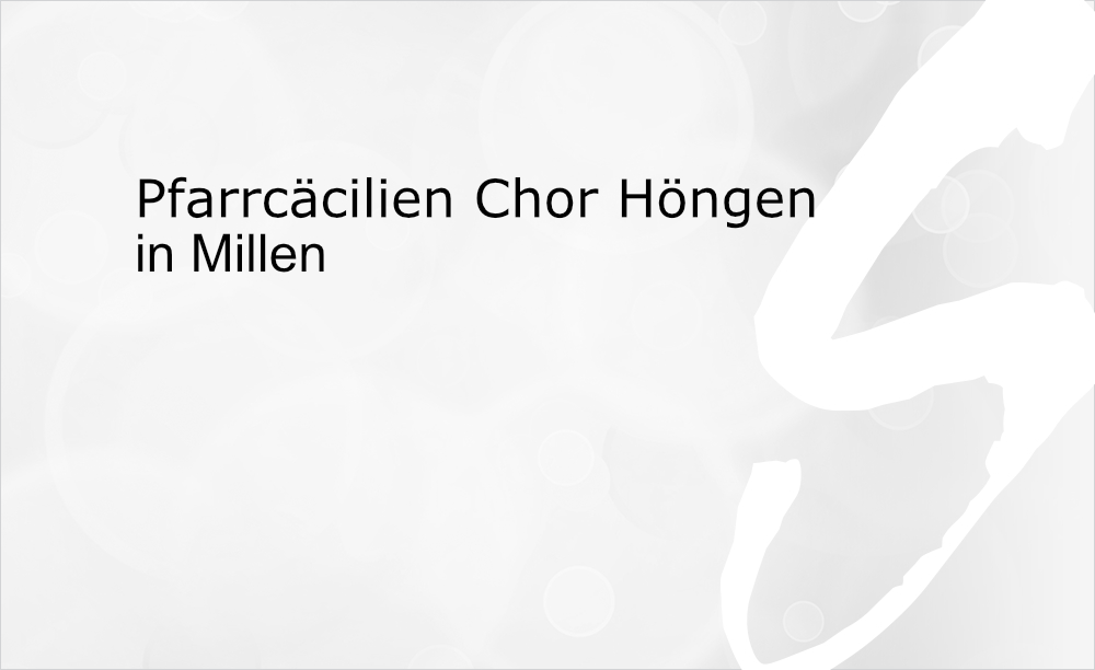 Pfarrcäcilien Chor aus Höngen singt in Millen