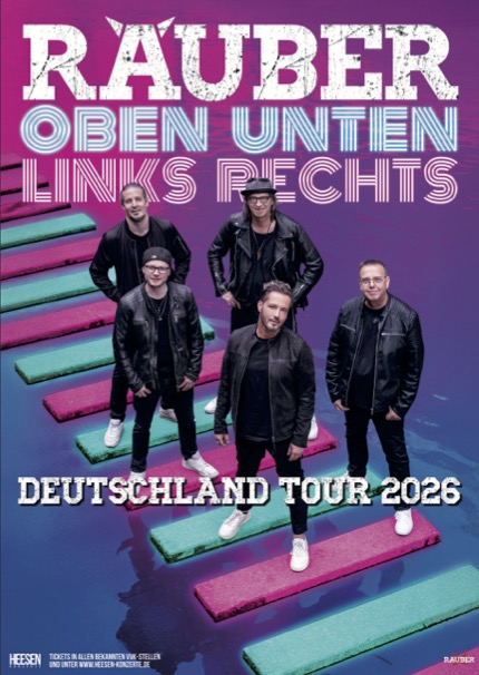 Start Vorverkauf für das Vollkonzert mit den Räubern am kommenden Samstag, 25. Oktober 2025