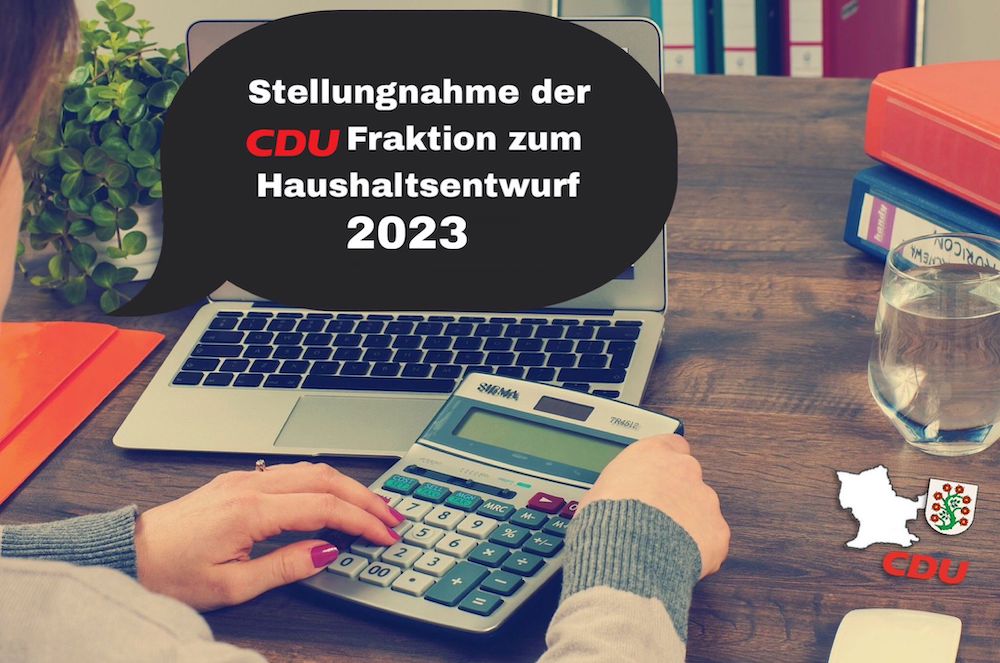 Haushaltsrede 2023 der CDU-Fraktion