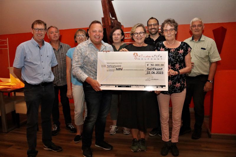 50.000€ für die Kinderkrebshilfe