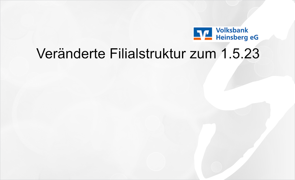Volksbank Heinsberg eG mit neuem Standortkonzept
